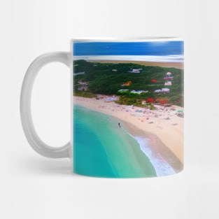 Beach with Trees and Sea Mug